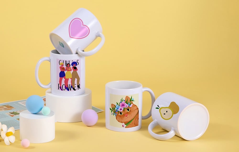 Spausdintuvas HTVRONT HPT01 Auto Mug Press (Baltas) aprašymas - Prekės nuotrauka