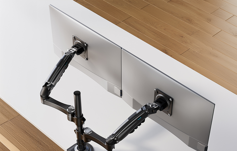 Laikiklis Huanuo Dual 13-32" monitoriaus stovas HNDS8 aprašymas - Prekės nuotrauka Laikiklis Huanuo Dual 13-32" monitoriaus stovas HNDS8 aprašymas - Prekės nuotrauka