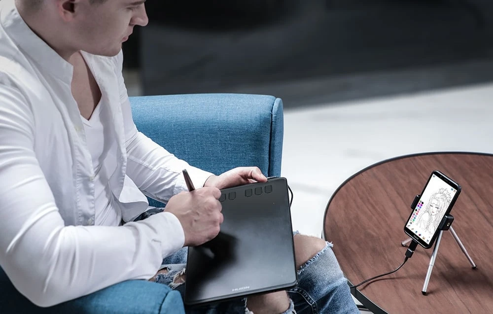 Planšetė Huion H640P graphic tablet 5080 lpi 160 x 99 mm USB Juodas aprašymas - Prekės nuotrauka Planšetė Huion H640P graphic tablet 5080 lpi 160 x 99 mm USB Juodas aprašymas - Prekės nuotrauka
