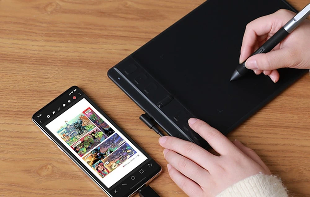 Huion Grafinė planšetė Inspiroy 2S Juodas aprašymas - Prekės nuotrauka Huion Grafinė planšetė Inspiroy 2S Juodas aprašymas - Prekės nuotrauka