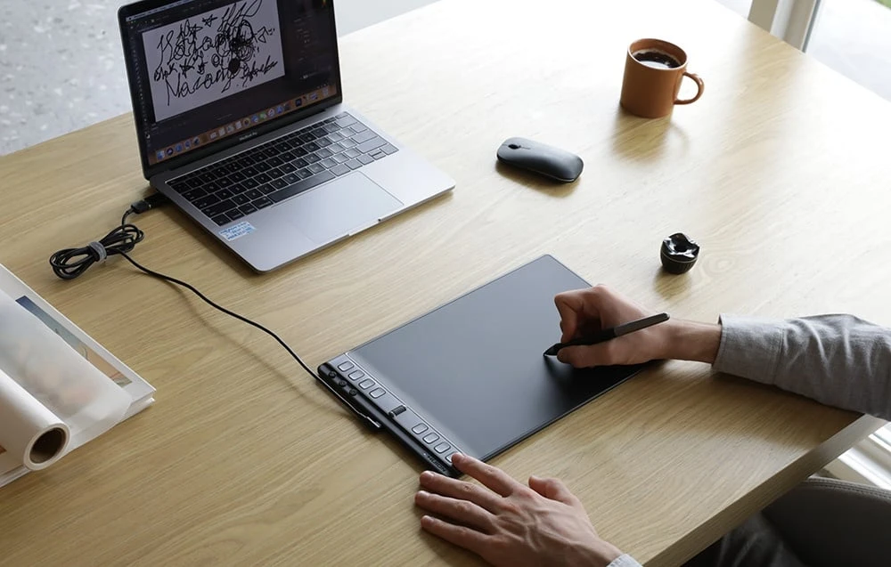 Huion Grafinė planšetė Inspiroy 2S Juodas aprašymas - Prekės nuotrauka Huion Grafinė planšetė Inspiroy 2S Juodas aprašymas - Prekės nuotrauka