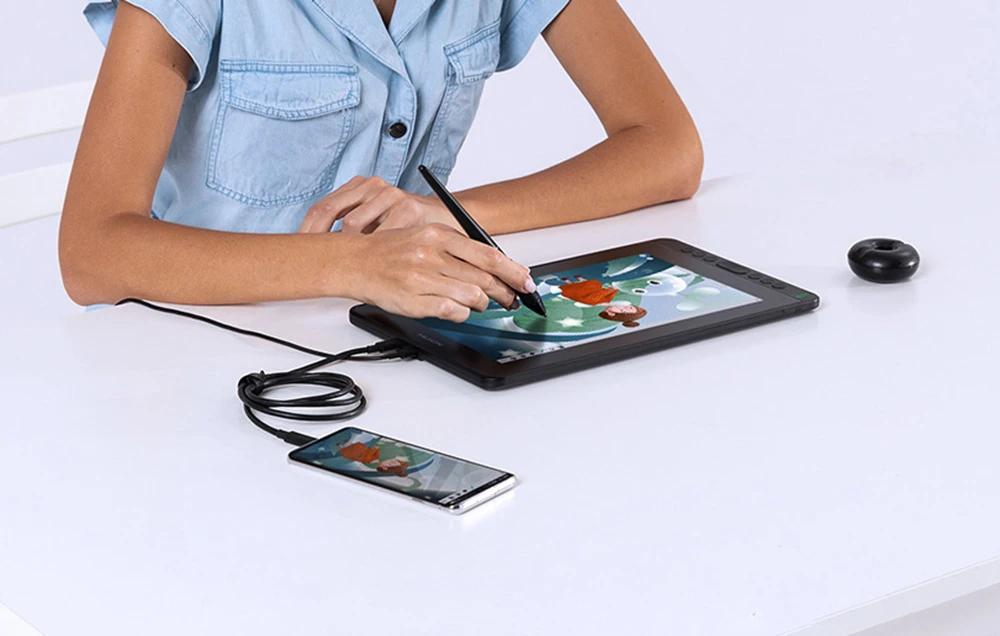 Huion Kamvas 12 GS1161 grafinė planšetė aprašymas - Prekės nuotrauka Huion Kamvas 12 GS1161 grafinė planšetė aprašymas - Prekės nuotrauka