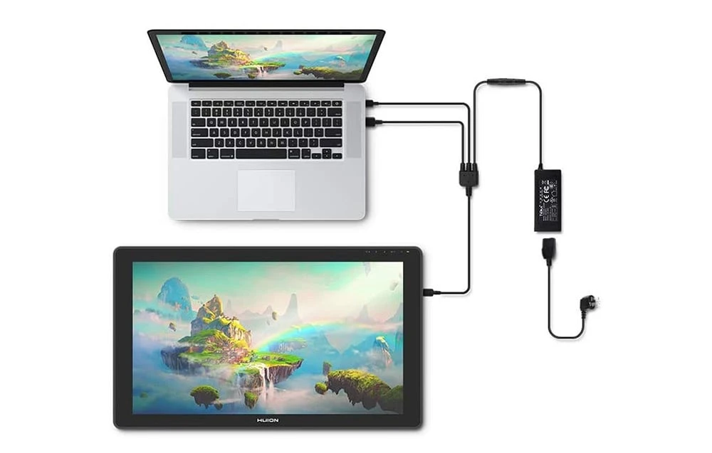 Huion Kamvas 22 Plus GS2202 grafinė planšetė aprašymas - Prekės nuotrauka Huion Kamvas 22 Plus GS2202 grafinė planšetė aprašymas - Prekės nuotrauka