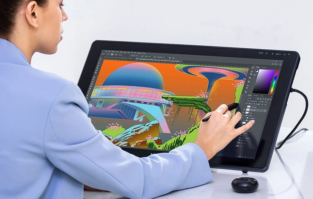 Huion Kamvas 22 Plus GS2202 grafinė planšetė aprašymas - Prekės nuotrauka Huion Kamvas 22 Plus GS2202 grafinė planšetė aprašymas - Prekės nuotrauka