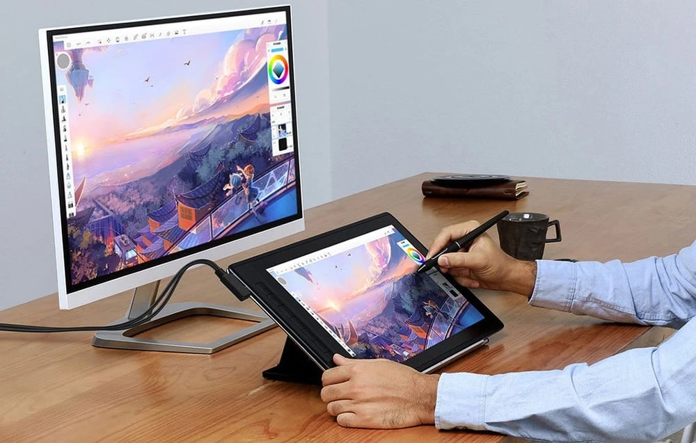 „Huion Kamvas Pro 16 GT1602“ grafinis planšetinis kompiuteris (2,5K) aprašymas - Prekės nuotrauka