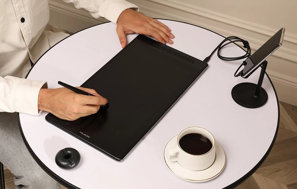 „Huion Kamvas Pro 16 GT1602“ grafinis planšetinis kompiuteris (2,5K) aprašymas - Prekės nuotrauka