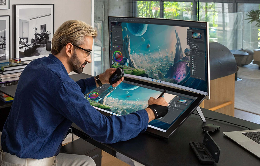 „Huion Kamvas Pro 27 144Hz GT2702“ grafinė planšetė aprašymas - Prekės nuotrauka „Huion Kamvas Pro 27 144Hz GT2702“ grafinė planšetė aprašymas - Prekės nuotrauka