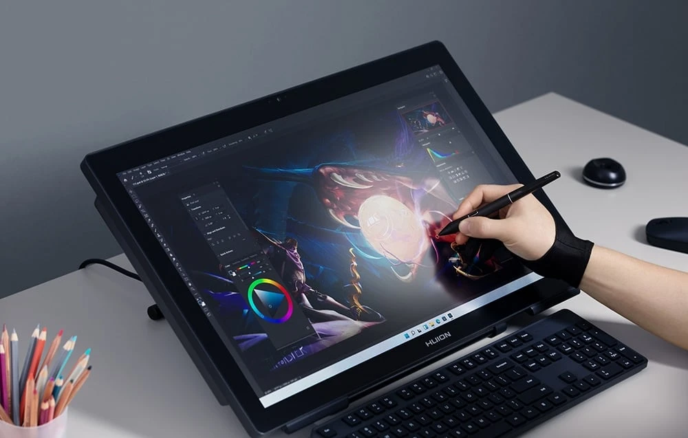 Grafinis kompiuteris HUION Kamvas Studio 24 aprašymas - Prekės nuotrauka Grafinis kompiuteris HUION Kamvas Studio 24 aprašymas - Prekės nuotrauka
