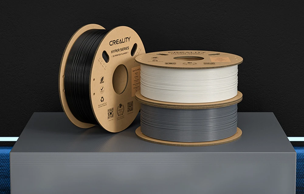 Creality Hyper ABS - 1.75mm - 1kg - Juodas aprašymas - Prekės nuotrauka Creality Hyper ABS - 1.75mm - 1kg - Juodas aprašymas - Prekės nuotrauka