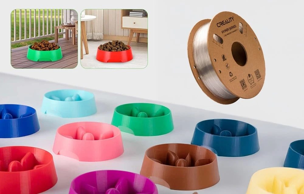 Hyper PETG Creality filamentai (skaidrus) aprašymas - Prekės nuotrauka Hyper PETG Creality filamentai (skaidrus) aprašymas - Prekės nuotrauka