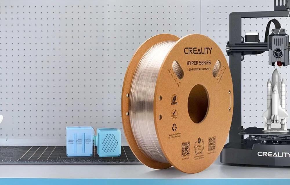 Hyper PETG Creality filamentai (skaidrus) aprašymas - Prekės nuotrauka Hyper PETG Creality filamentai (skaidrus) aprašymas - Prekės nuotrauka