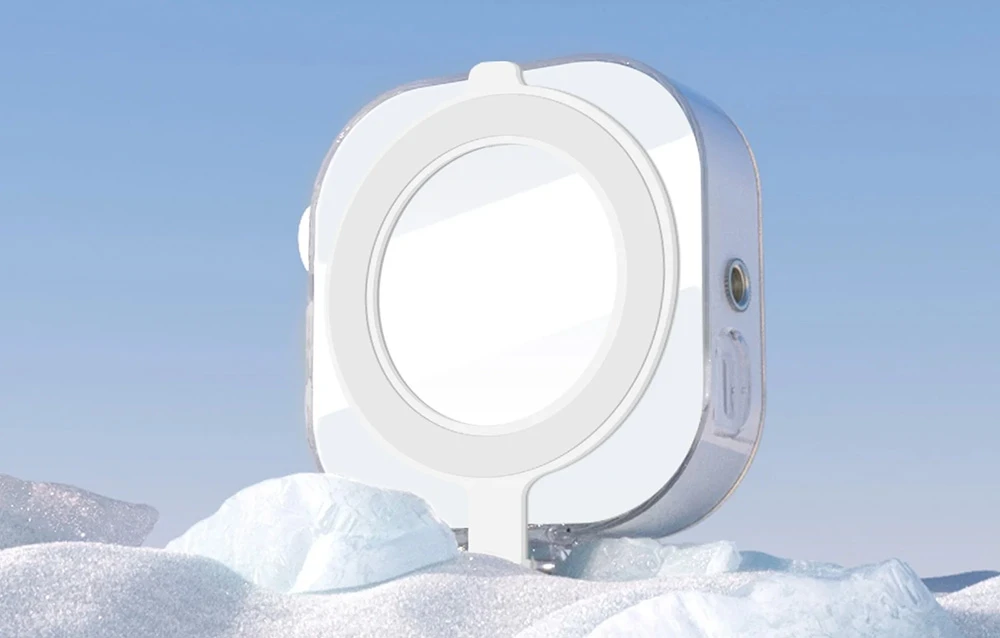 Ice Cube Telesin selfie light with phone holder aprašymas - Prekės nuotrauka