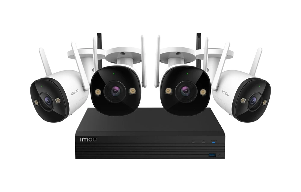 Imou KIT/NVR1104HS-W-S2/4-F22 Imou Kit Lite 2MP WiFi IP kamerų rinkinys stebėjimui aprašymas - Prekės nuotrauka