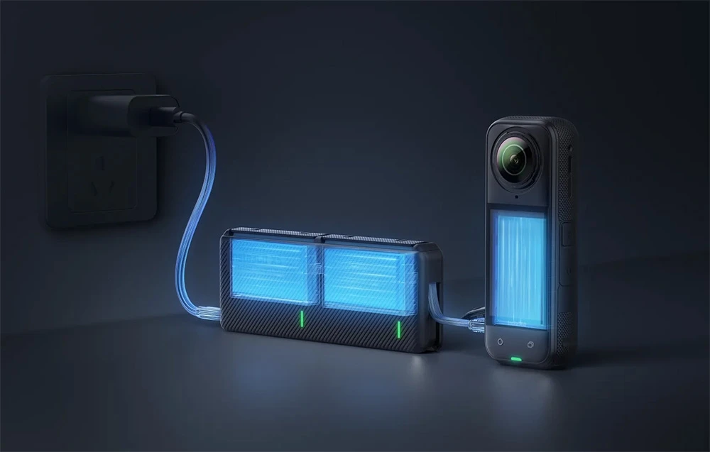 Įkroviklis Insta360 do kamery X5 aprašymas - Prekės nuotrauka