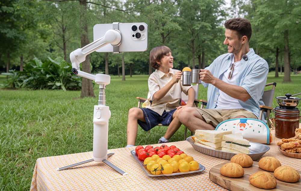 Insta360 Flow 2 Standard Bundle / Summit Baltas aprašymas - Prekės nuotrauka