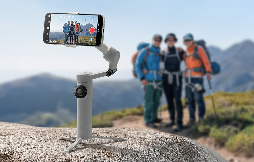 Insta360 „Flow 2“ standartinis paketas / akmens pilka aprašymas - Prekės nuotrauka