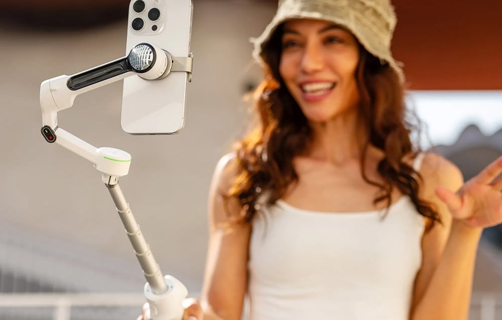 „Insta360 Flow 2 Pro Creator“ (baltas) aprašymas - Prekės nuotrauka