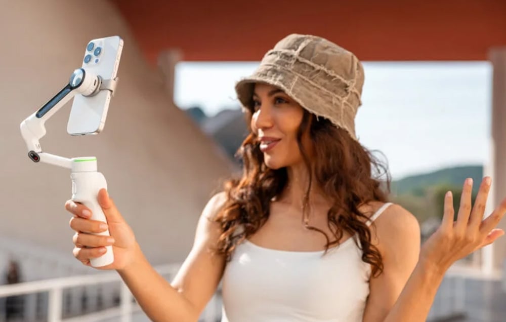 „Insta360 Flow 2 Pro Creator“ (baltas) aprašymas - Prekės nuotrauka