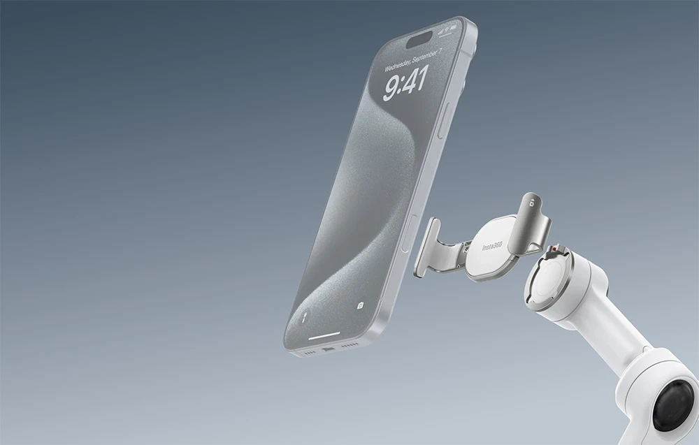 „Insta360 Flow 2 Pro“ magnetinis telefono laikiklis (baltas) aprašymas - Prekės nuotrauka