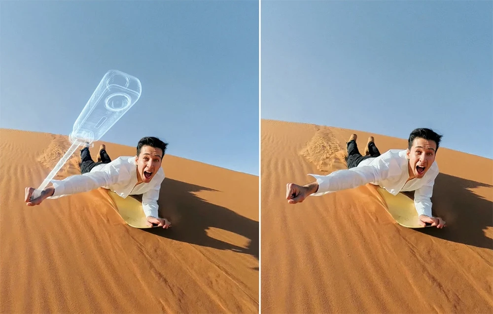„Insta360“ sulankstoma 2 viename asmenukių lazda (1/4 colio tvirtinimas) – sulankstoma teleskopinė lazda aprašymas - Prekės nuotrauka „Insta360“ sulankstoma 2 viename asmenukių lazda (1/4 colio tvirtinimas) – sulankstoma teleskopinė lazda aprašymas - Prekės nuotrauka