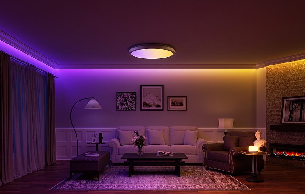 Smart RGB lubinis šviestuvas Yeelight Jupiter D C600 aprašymas - Prekės nuotrauka Smart RGB lubinis šviestuvas Yeelight Jupiter D C600 aprašymas - Prekės nuotrauka