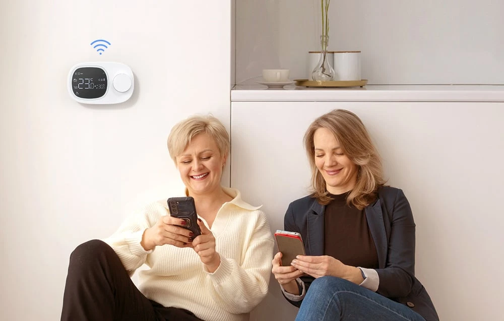 Inteligentny termostat WiFi Avatto WT598 aprašymas - Prekės nuotrauka