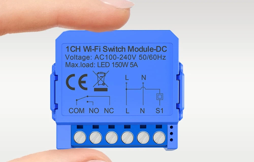 „Avatto WSM16-DC-1“ WiFi jungiklis, 1 kanalo, sauso kontakto, nuolatinės srovės aprašymas - Prekės nuotrauka „Avatto WSM16-DC-1“ WiFi jungiklis, 1 kanalo, sauso kontakto, nuolatinės srovės aprašymas - Prekės nuotrauka