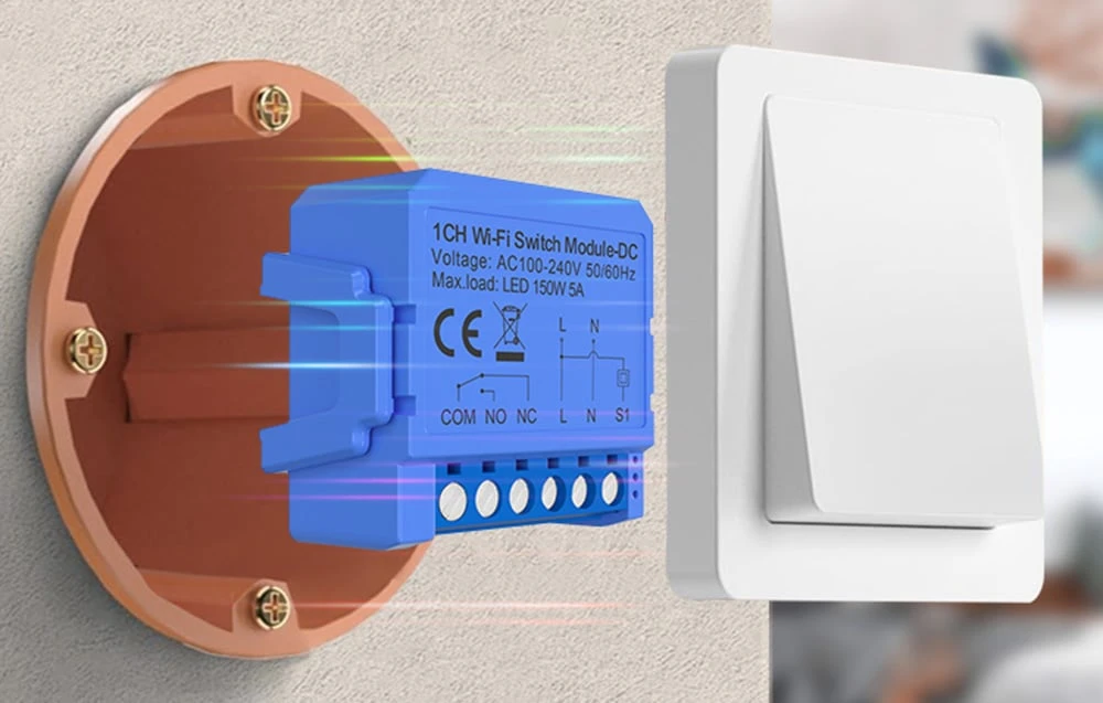 „Avatto WSM16-DC-1“ WiFi jungiklis, 1 kanalo, sauso kontakto, nuolatinės srovės aprašymas - Prekės nuotrauka „Avatto WSM16-DC-1“ WiFi jungiklis, 1 kanalo, sauso kontakto, nuolatinės srovės aprašymas - Prekės nuotrauka