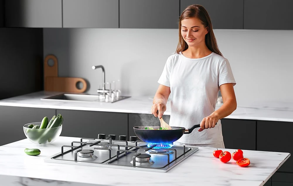 Amio ISEASY MGBG-604C 4-burner gas range aprašymas - Prekės nuotrauka