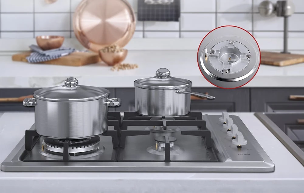 Kaitlentė ISEASY MGBS-604D 4-burner gas range aprašymas - Prekės nuotrauka Kaitlentė ISEASY MGBS-604D 4-burner gas range aprašymas - Prekės nuotrauka