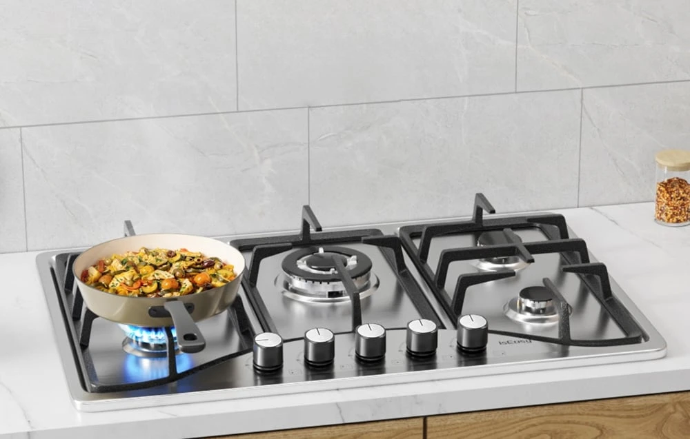 Kaitlentė IsEasy MGBS-765 stainless steel gas cooktop aprašymas - Prekės nuotrauka Kaitlentė IsEasy MGBS-765 stainless steel gas cooktop aprašymas - Prekės nuotrauka