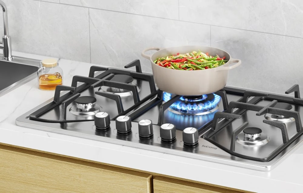 Kaitlentė IsEasy MGBS-765 stainless steel gas cooktop aprašymas - Prekės nuotrauka Kaitlentė IsEasy MGBS-765 stainless steel gas cooktop aprašymas - Prekės nuotrauka