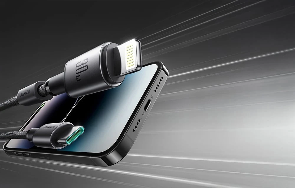 USB kabelis Joyroom SA-50 USB-C to Lightning 30W 1.2m tamsiai pilkas aprašymas - Prekės nuotrauka