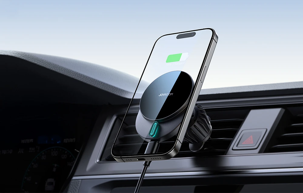 Automobilinis laikiklis-įkroviklis Joyroom JR-ZS409 MagSafe 15W juodas aprašymas - Prekės nuotrauka Automobilinis laikiklis-įkroviklis Joyroom JR-ZS409 MagSafe 15W juodas aprašymas - Prekės nuotrauka