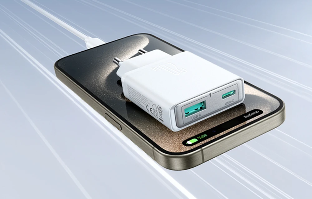 Įkroviklis Joyroom Super Slim (TCF14) (1xUSB-C;1xUSB 3A 20W) baltas aprašymas - Prekės nuotrauka Įkroviklis Joyroom Super Slim (TCF14) (1xUSB-C;1xUSB 3A 20W) baltas aprašymas - Prekės nuotrauka