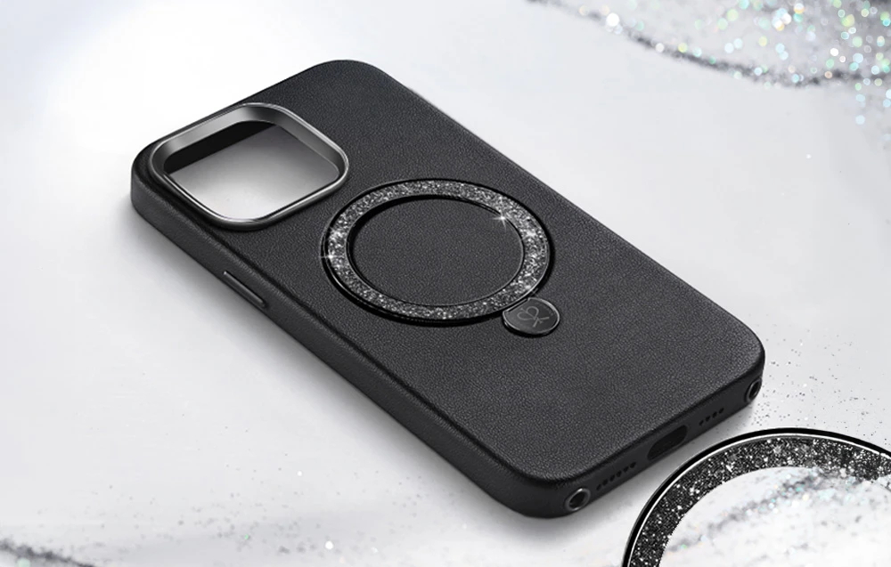 Dėklas Joyroom PN-14L4 Case Dancing Circle, skirtas iPhone 14 Pro Max (juodas) aprašymas - Prekės nuotrauka