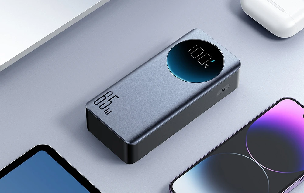 Išorinė baterija Power Bank Joyroom JR-PBF05 65W 30000mAh juoda aprašymas - Prekės nuotrauka Išorinė baterija Power Bank Joyroom JR-PBF05 65W 30000mAh juoda aprašymas - Prekės nuotrauka