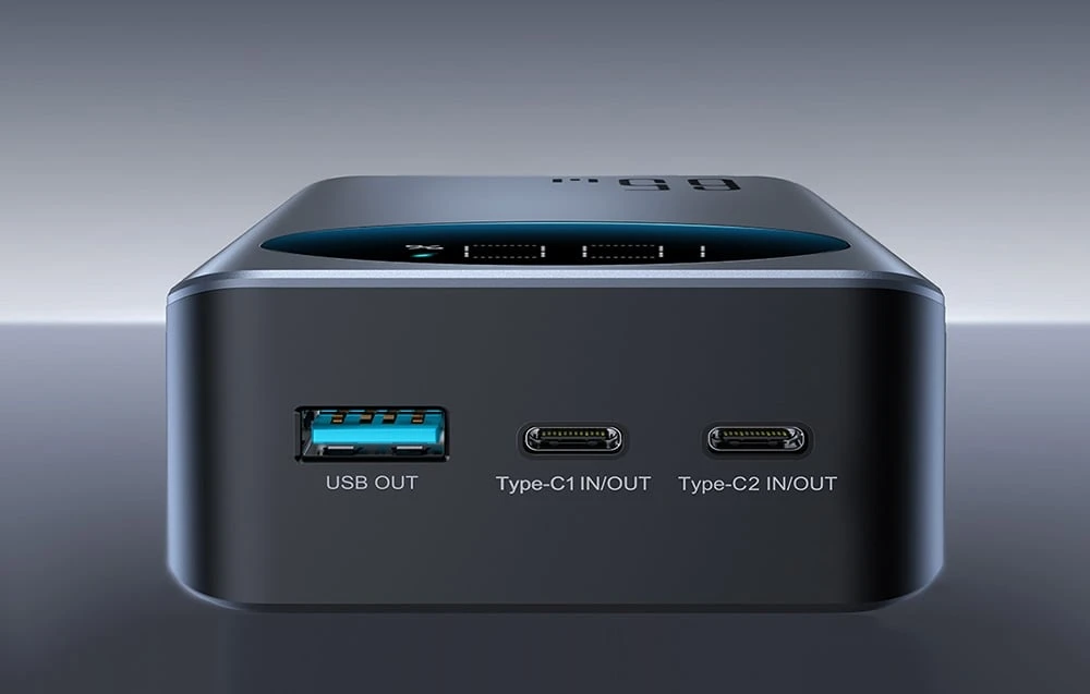 Išorinė baterija Power Bank Joyroom JR-PBF05 65W 30000mAh juoda aprašymas - Prekės nuotrauka Išorinė baterija Power Bank Joyroom JR-PBF05 65W 30000mAh juoda aprašymas - Prekės nuotrauka