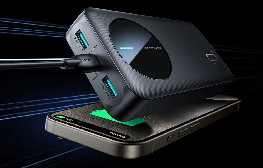 Išorinė baterija Power Bank Joyroom JR-PBF14 20000mAh juoda aprašymas - Prekės nuotrauka Išorinė baterija Power Bank Joyroom JR-PBF14 20000mAh juoda aprašymas - Prekės nuotrauka