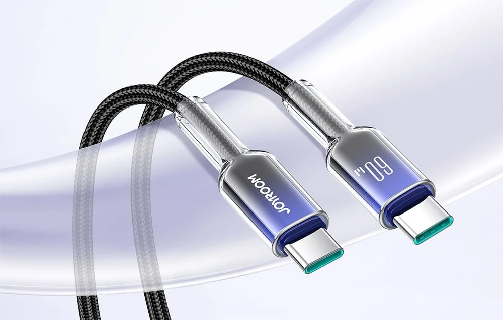Joyroom S-A42 60W USB-C kabelis 1.2m juodos spalvos aprašymas - Prekės nuotrauka