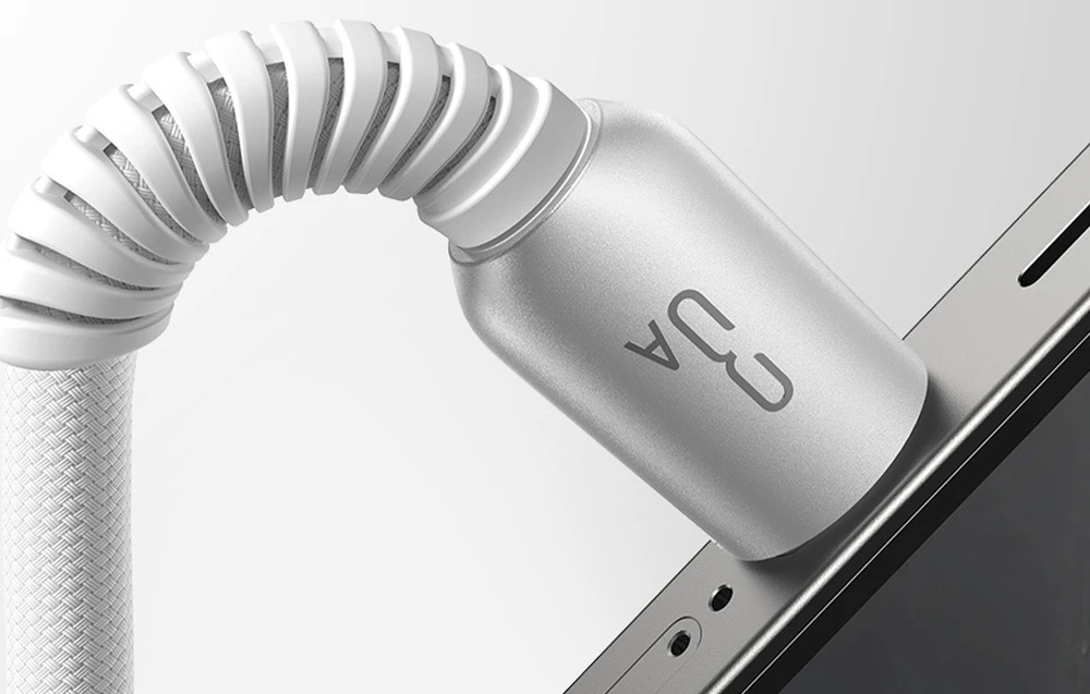 USB kabelis Joyroom S-A51 USB-A į USB-C 3A 1.2m pilkas aprašymas - Prekės nuotrauka