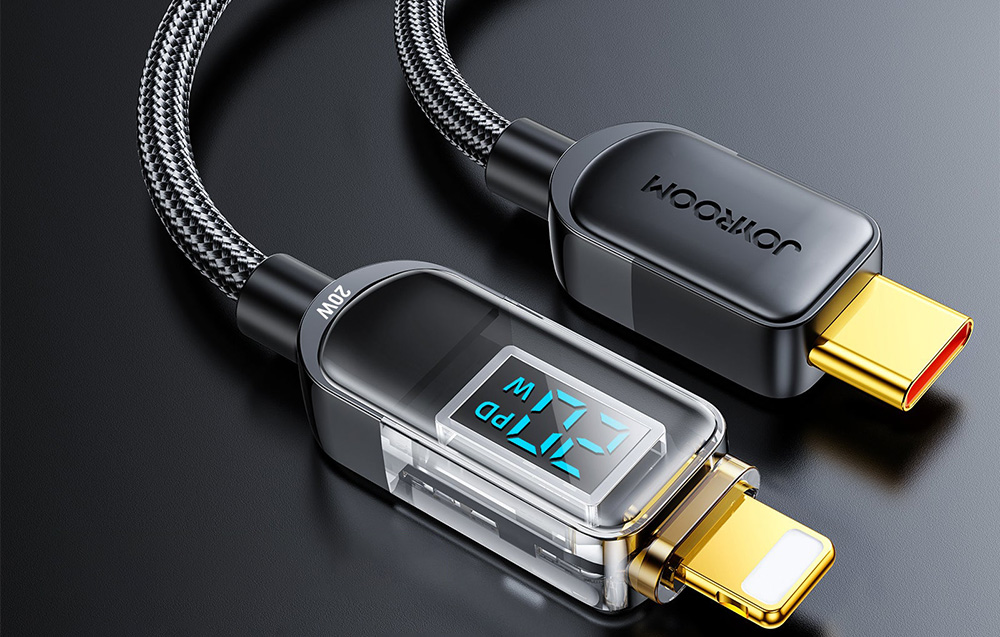 USB-C Lightning 20 W 1,2 m Joyroom S-CL020A4 kabelis (juoda) aprašymas - Prekės nuotrauka