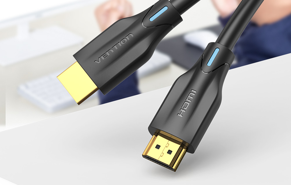 Vention HDMI 2.1 kabelis 1m 8K - Juodas aprašymas - Prekės nuotrauka