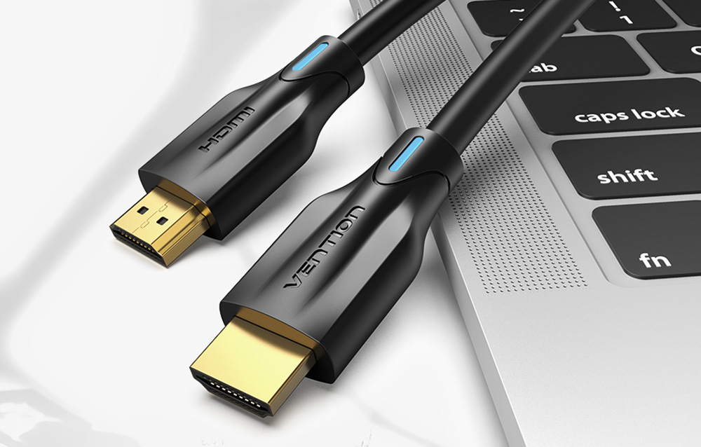 Kabelis HDMI 2.1 Vention AANBJ 5m 8K (juodas) aprašymas - Prekės nuotrauka Kabelis HDMI 2.1 Vention AANBJ 5m 8K (juodas) aprašymas - Prekės nuotrauka