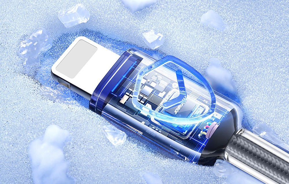 Kabelis USB-A Lightning Joyroom S-A42 3A 1.2m juodos spalvos aprašymas - Prekės nuotrauka