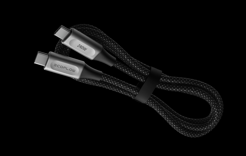 USB-C laidas EcoFlow RAPID Pro 240W 1,8m aprašymas - Prekės nuotrauka