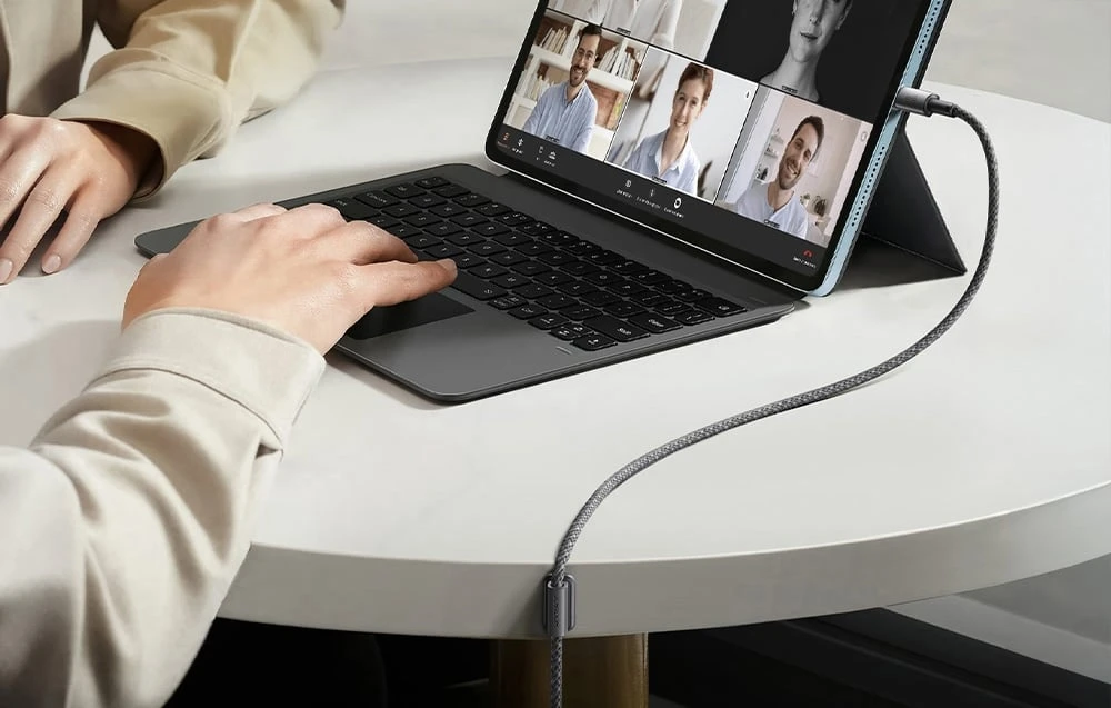 USB kabelis Joyroom SA-50 USB-A to USB-C 3A 1.2m tamsiai pilkas aprašymas - Prekės nuotrauka