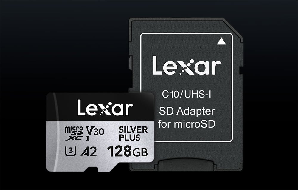 Atminties kortelė Lexar Sidabrinis PLUS | 128 GB | Micro SDXC | Flash atminties klasė 10 aprašymas - Prekės nuotrauka Atminties kortelė Lexar Sidabrinis PLUS | 128 GB | Micro SDXC | Flash atminties klasė 10 aprašymas - Prekės nuotrauka