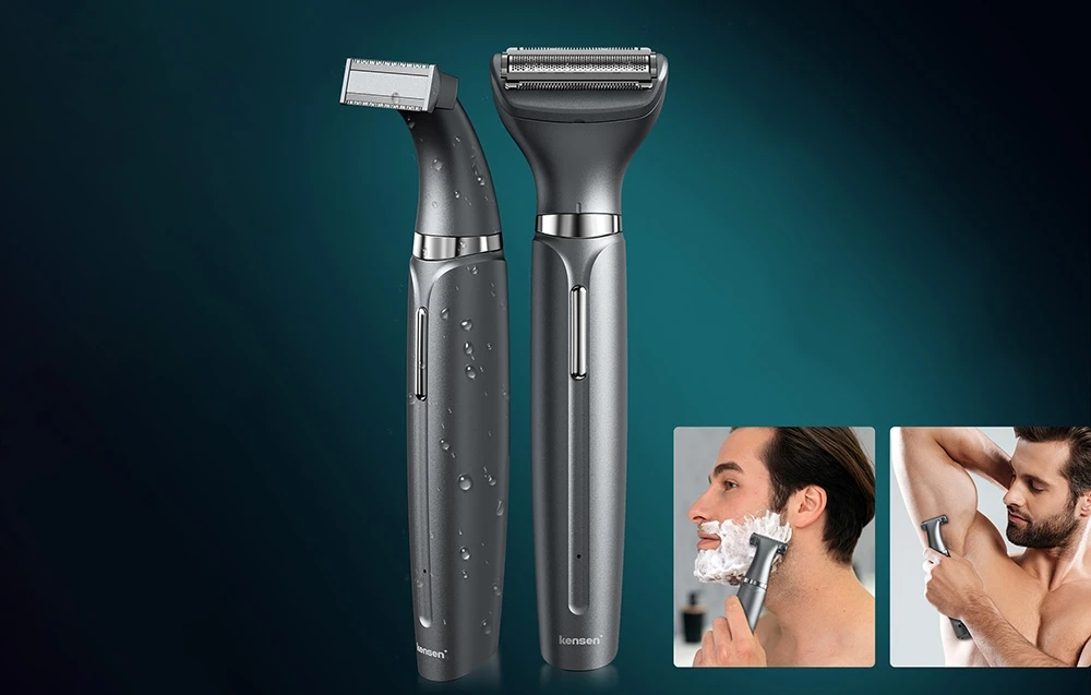 Kensen 2-in-1 body trimmer 05-KTMQ31-0GA (pilka) aprašymas - Prekės nuotrauka Kensen 2-in-1 body trimmer 05-KTMQ31-0GA (pilka) aprašymas - Prekės nuotrauka