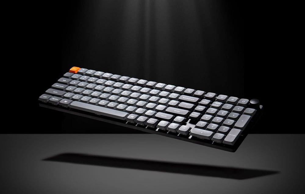 Keychron K17 Max RGB Brown Switch Wireless Low Profile Klaviatūra (Juodas) [K17M-H3]. aprašymas - Prekės nuotrauka